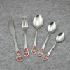 Wholesale Stainless stee cutlery with color cheek BS2031