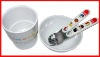 Wholesale stainless steel children cutlery with plastic handle