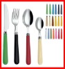Wholesale Stainless steel cutlery with plastic handle