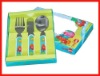 Wholesale children cutlery set with gift box