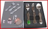 Wholesale stainless steel children cutlery set with paper box
