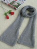 Wholesale grey knitted scarf acco-10-4098
