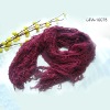 Wholesale fashion acrylic ladies knitted scarf