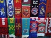 Wholesale 100% cotton knitted jacquard football fans scarf