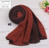 Wholesale New Arrive orange Korea style for Women long knitting wool winter Scarf scarves,sc57