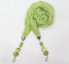 Wholesale newest beaded fringe scarf 4006