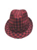 2012 Fashion spring/summer ladies checked fedora hat