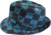 sequined fashion fedora