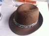 Wholesale fashion design popular paper fedora hat