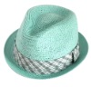 Wholesale Paper straw trilby fedora fashion hat