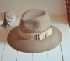 Wholesale 2011 100% wool fashion custom flat fedora bucket hat