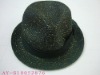 Paper straw fedora hat