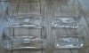 Wholesale Clear glass rectangular planter