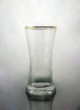 Wholesale Golden decoration glass vase