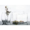 Wholesale mouth hollow clear glasss vase