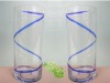 Wholesale swirl strap vase or curved vase