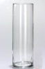 Wholesale mouth blown clear round vase