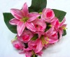 Wholesale artificial rose and lily flower