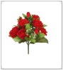 Wholesale 14Heads Artificial rose & Chinese Crabapple Bushes
