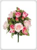 Wholesale 24heads ARTIFICIAL ROSE & HIBISCUS BUSHES