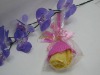 Wholesale Wedding promotion rose flower shape towel cake souvenir(WBA-066)