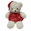 Wholesale red dressed stufffed plush bear 2011 hot