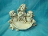 Wholesale 8"polyresin angels bird feeder
