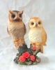 Wholesale Polyresin Owl Stand On the Tree Craft