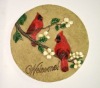 Wholesale Polyresin bird stepping stone for garden decoration craft
