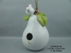 Wholesale ceramic red soil fashonable lovely glazed bird feeder apparatus perfect art and crafts porcelain