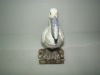 Wholesale 10"polyresin animal decor carving bird