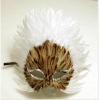 Wholesale fashion mask for party venetian masks wholesale face mask sale white feather mask
