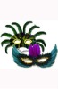 Wholesale 2012Venetian MaRed Venetian Velvet Eyemask with feather