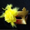 Wholesale fashion flower golden venetian masquerade mask