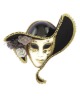 Wholesale Venetian Mask in White with Hat bsma-0729