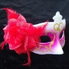 Wholesale fashion flower camouflage face venetian feather eye lady mask