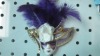 Wholesale Venetian MaRed Venetian Velvet Eyemask with feather