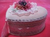 Wholesale Exquisite Cute Heart Shaped Velvet Jewelry Box for Girls