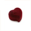 Wholesale Velvet Heart Shape Jewelry Box with Rose