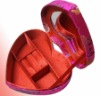 Wholesale heart shaped jewelry gift box with velvet lining