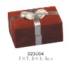 Wholesale plastic jewelry boxes with material in velvet