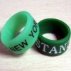 Wholesale best selling color-filled silicone ring for promotion