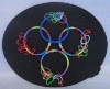 Wholesale Rainbow color silicone bracelet,silicone bands,silicone finger ring BYD FR022