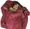 Wholesale Coral fleece knitted thermal baby blanket