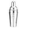 18/8 stainless steel cocktail shaker with recipe
