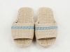 Wholesale Hot!Handmade straw mat slippers,ladies bedroom flat slippers