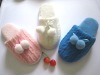 Wholesale nice lady cashmere indoor slipper