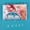 Wholesale clear french half cover artificial nail