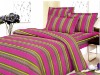 Fancy stripe 100%cotton pigment printing 4pcs bedding set/pillow case/bed sheet/flat sheet/quilt cover(TCFX)