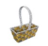 Wholesale Plastic Woven Handle Packing Basket